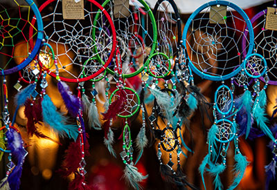 Lichterspiele auch im Flammende Sterne-Markt